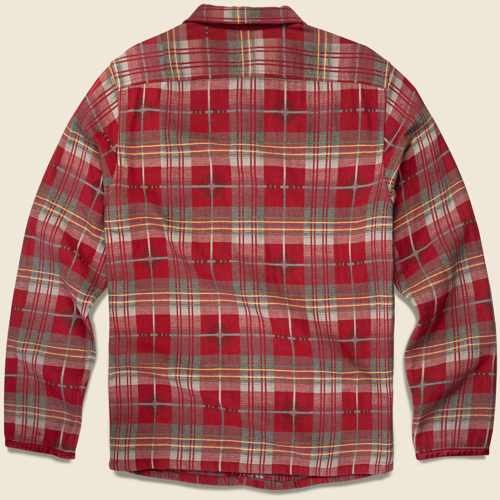 
                          Jacquard Workshirt - Red - RRL - STAG Provisions - Tops - L/S Woven - Other Pattern
                        