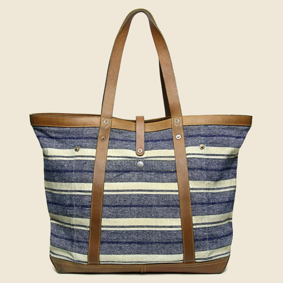 Murphy Canvas Tote - Indigo/Tan - RRL - STAG Provisions - Accessories - Bags / Luggage