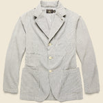 Wadebridge Seersucker Sport Coat - Cream/Grey - RRL - STAG Provisions - Suiting - Sport Coat