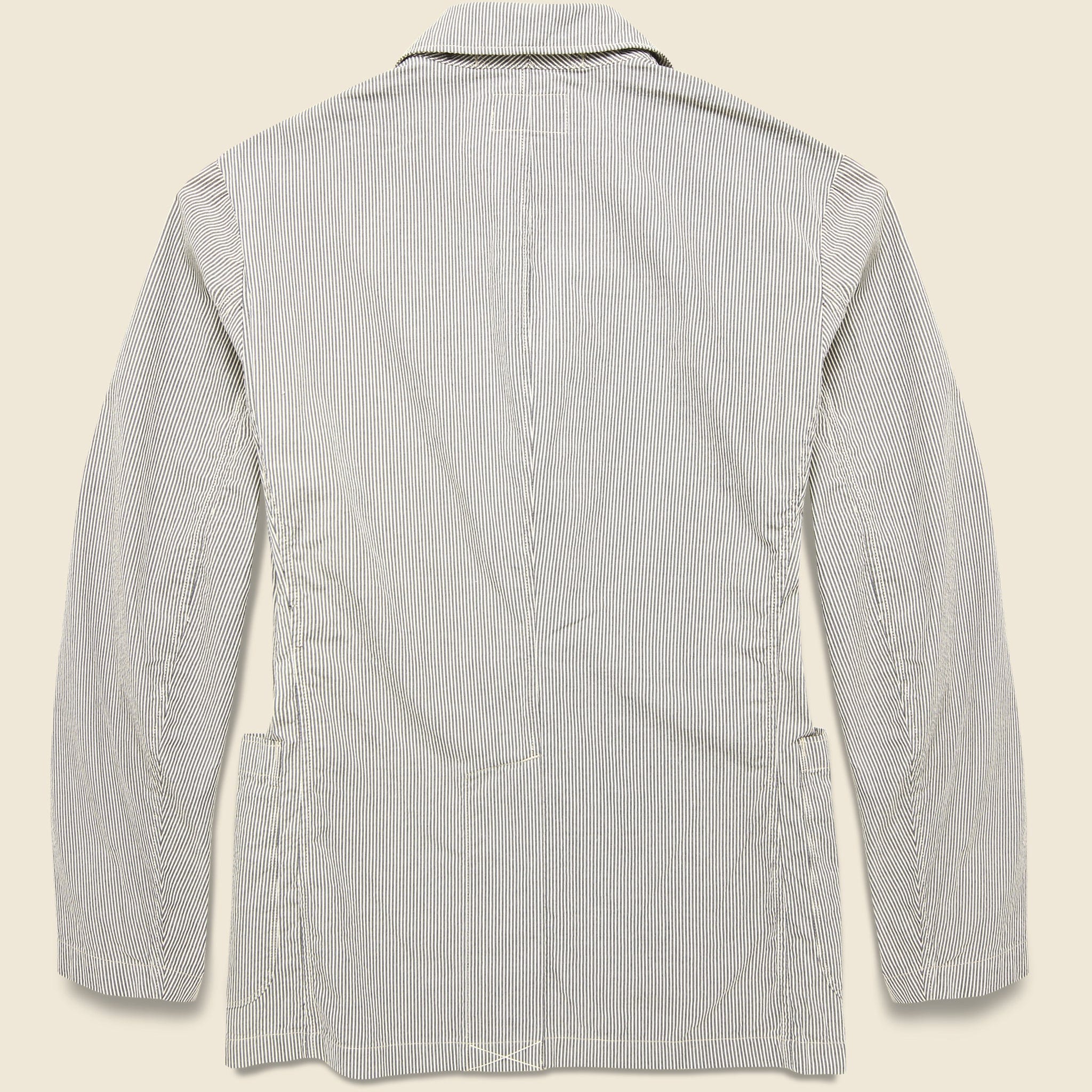 Wadebridge Seersucker Sport Coat - Cream/Grey - RRL - STAG Provisions - Suiting - Sport Coat