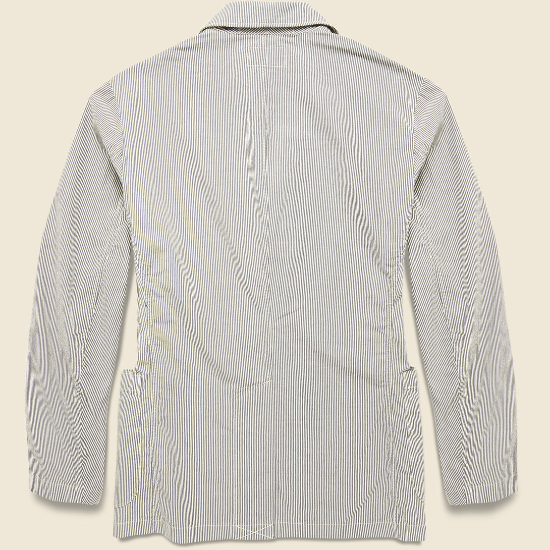 Wadebridge Seersucker Sport Coat - Cream/Grey - RRL - STAG Provisions - Suiting - Sport Coat