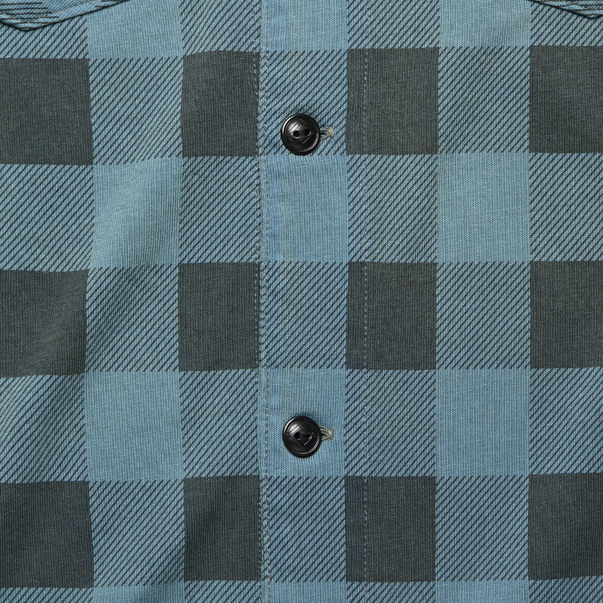 
                          Plaid-Print Jersey Workshirt - Blue/Black - RRL - STAG Provisions - Tops - L/S Woven - Plaid
                        