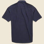 Indigo Seersucker Camp Shirt - Dark Indigo - RRL - STAG Provisions - Tops - S/S Woven - Other Pattern