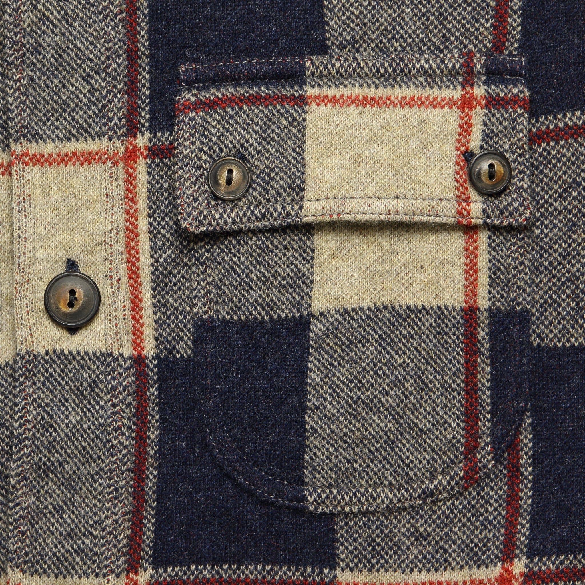 Wool-Cashmere Workshirt Sweater - Navy - RRL - STAG Provisions - Tops - Sweater