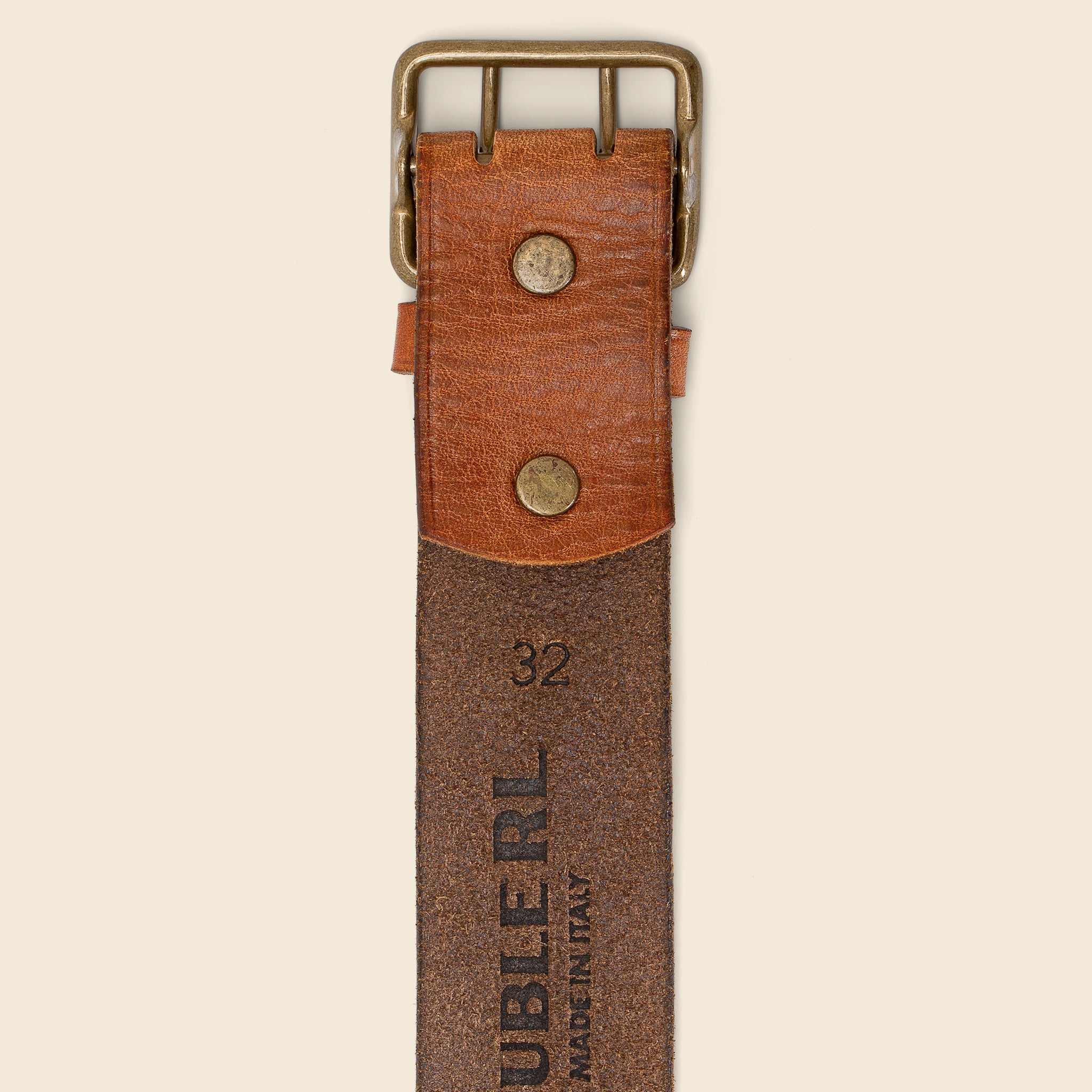 
                          Conrad Belt - Vintage Tan/Brass - RRL - STAG Provisions - Accessories - Belts
                        