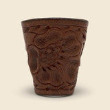 Tooled Leather Bandana Slider - Brown - RRL - STAG Provisions - Accessories - Bandanas