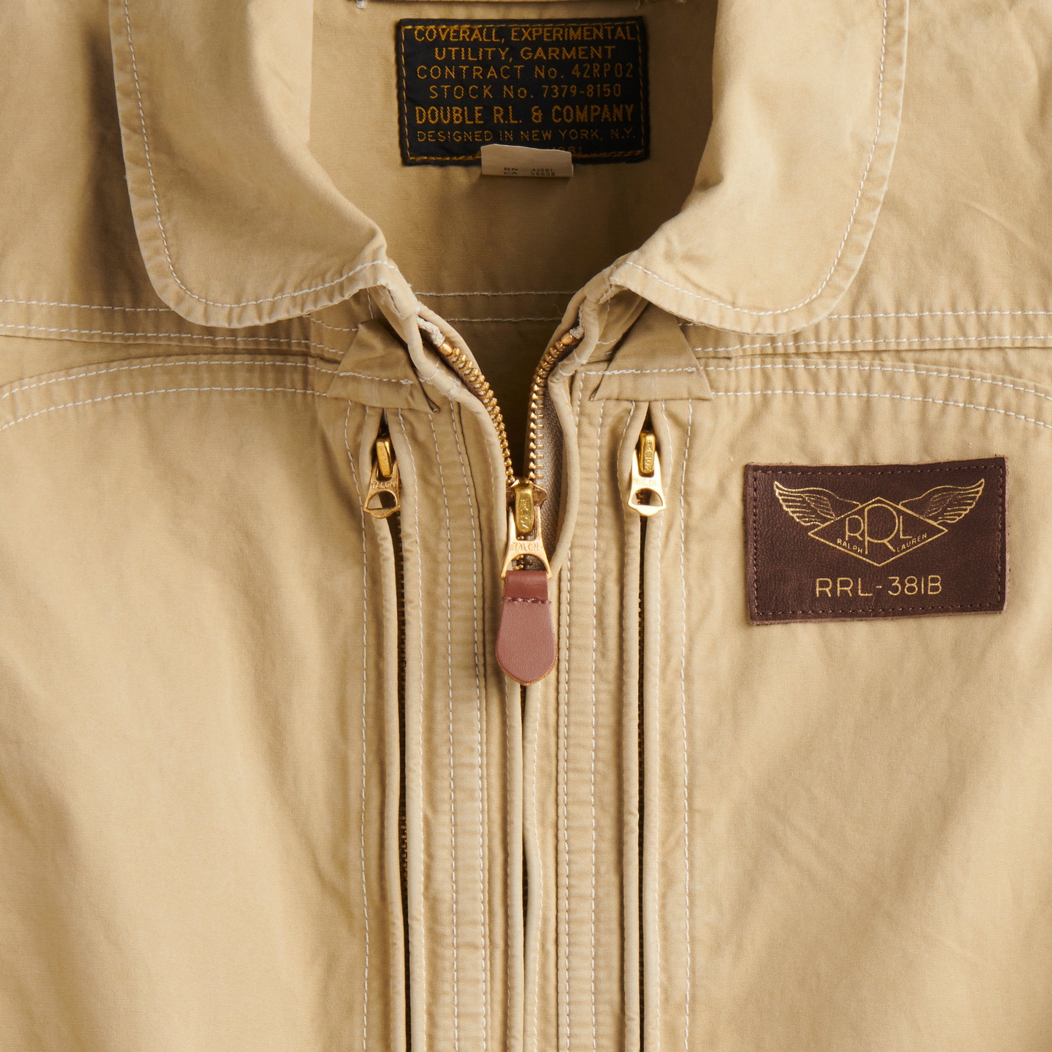 
                          Lotti Flight Coveralls - Khaki - RRL - STAG Provisions - W - Onepiece - Overalls
                        