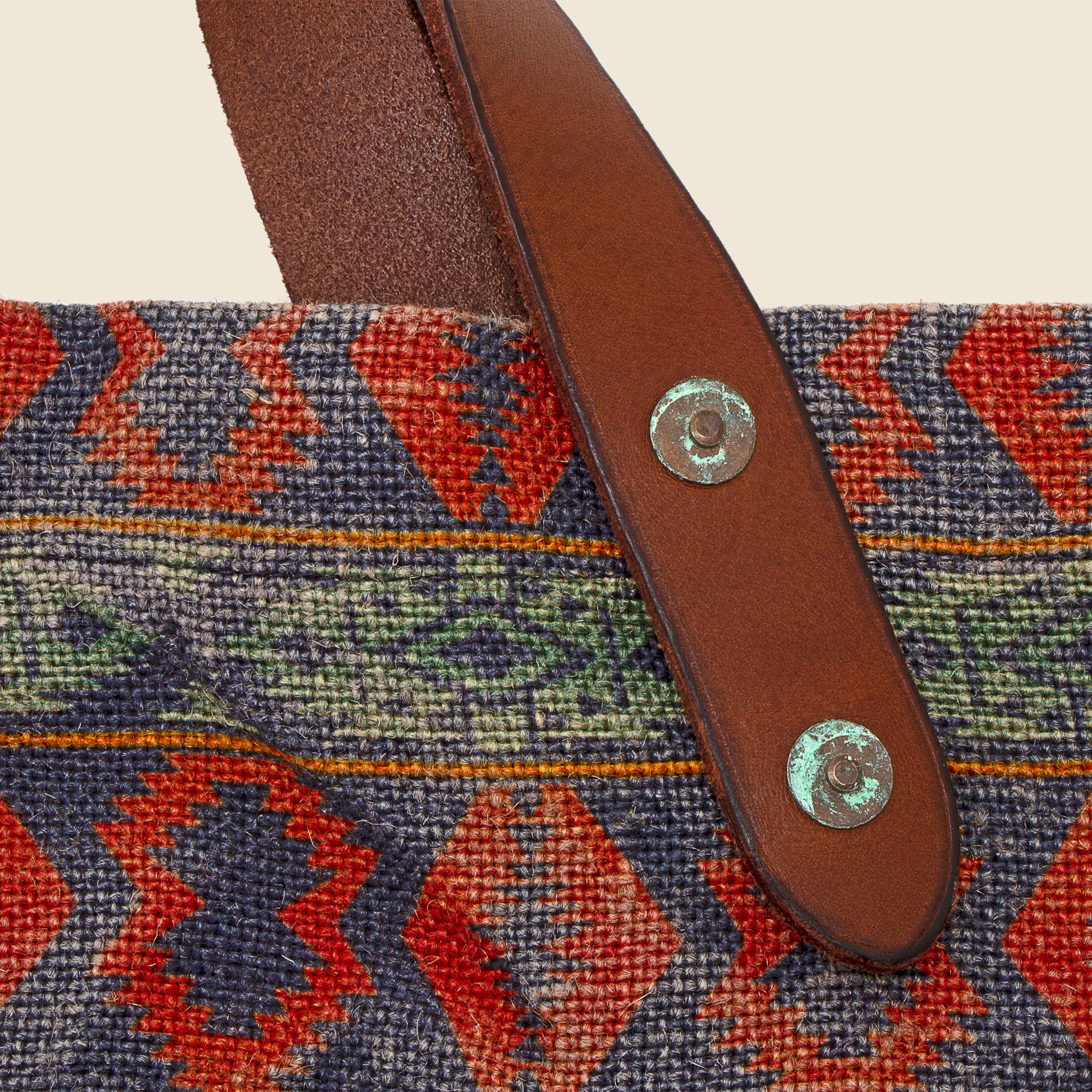 Market Tote - Navy/Red Multi - RRL - STAG Provisions - Accessories - Bags / Luggage