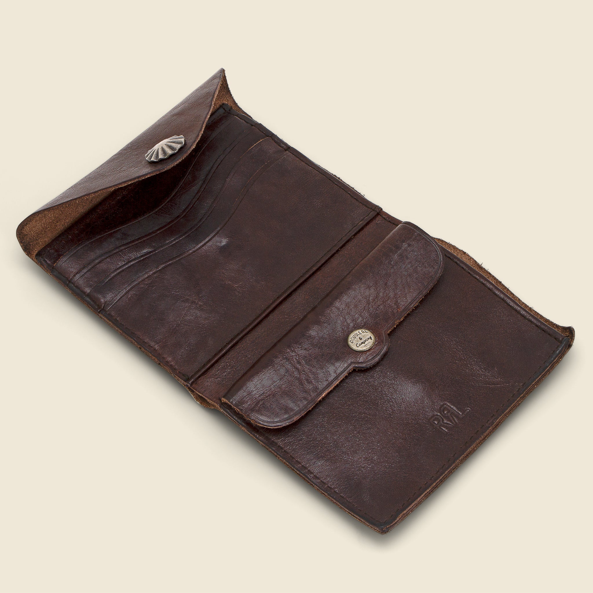 
                          Concha Envelope Wallet - Dark Brown - RRL - STAG Provisions - Accessories - Wallets
                        