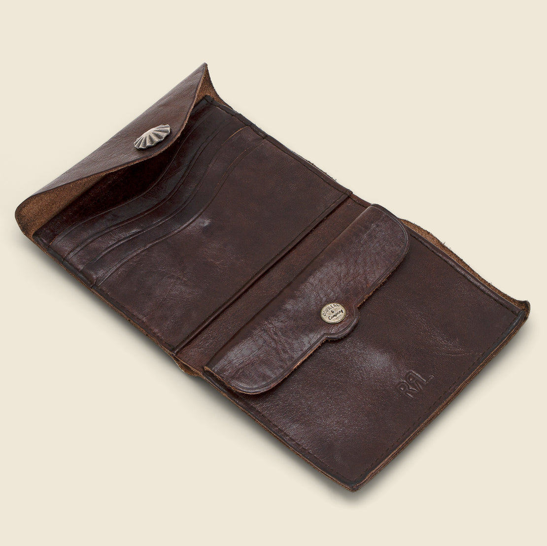 Concha Envelope Wallet - Dark Brown - RRL - STAG Provisions - Accessories - Wallets