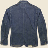 Selvedge Denim Engineer Jacket - Hartville Wash - RRL - STAG Provisions - Outerwear - Coat / Jacket