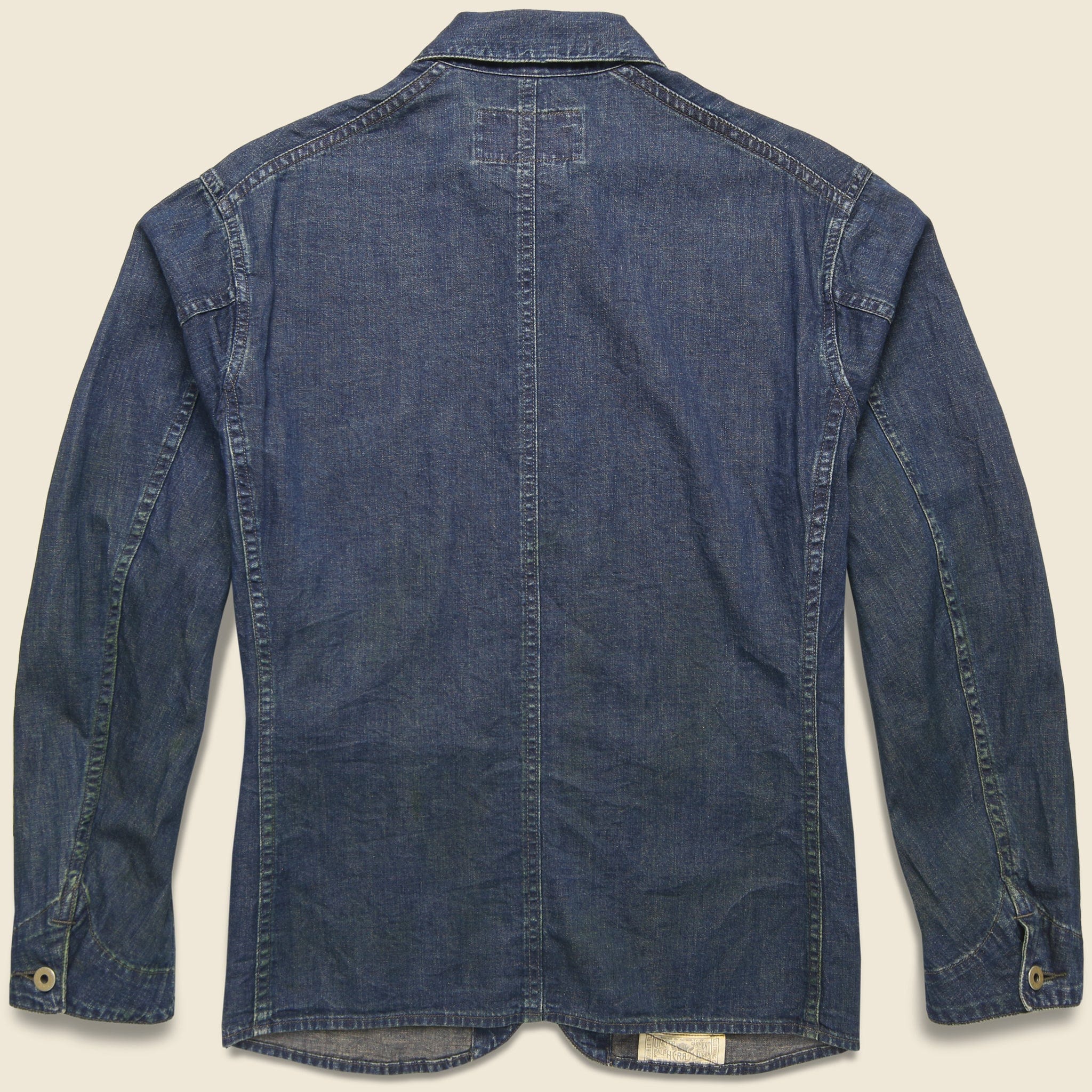 Selvedge Denim Engineer Jacket - Hartville Wash - RRL - STAG Provisions - Outerwear - Coat / Jacket