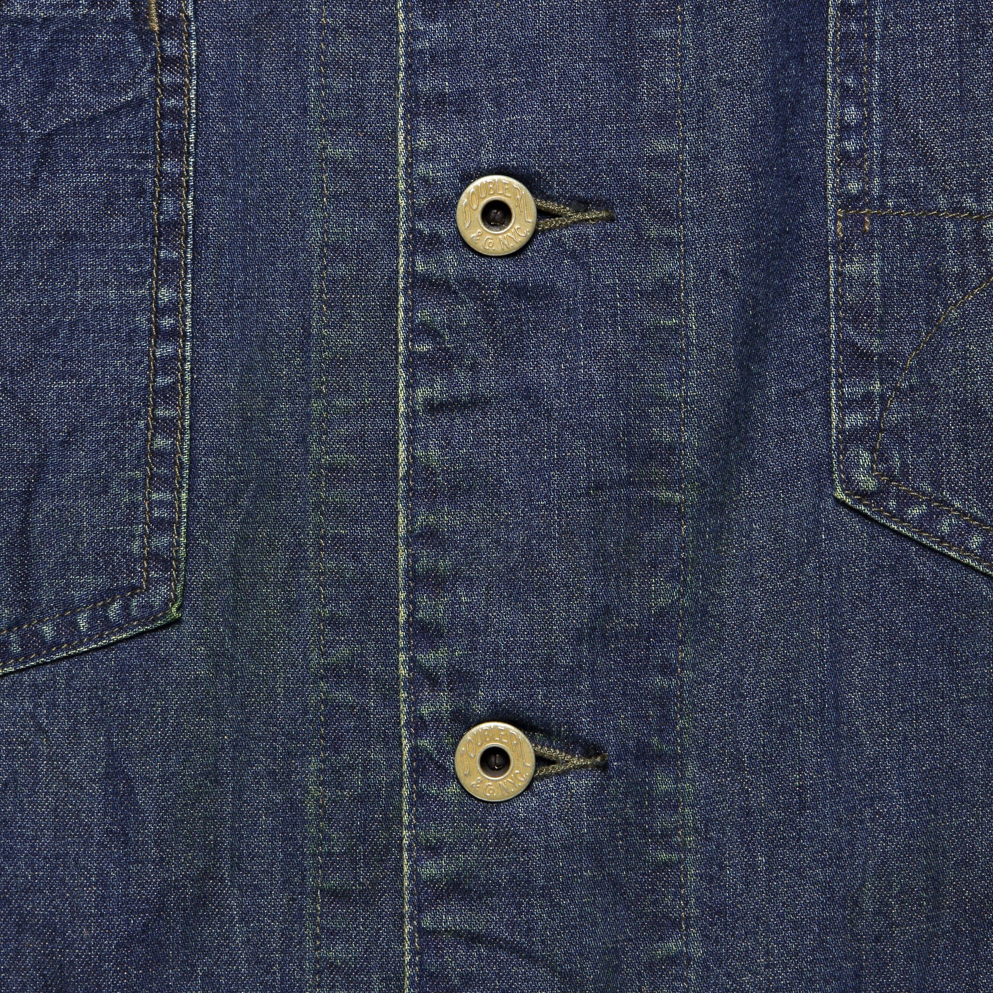 Selvedge Denim Engineer Jacket - Hartville Wash - RRL - STAG Provisions - Outerwear - Coat / Jacket