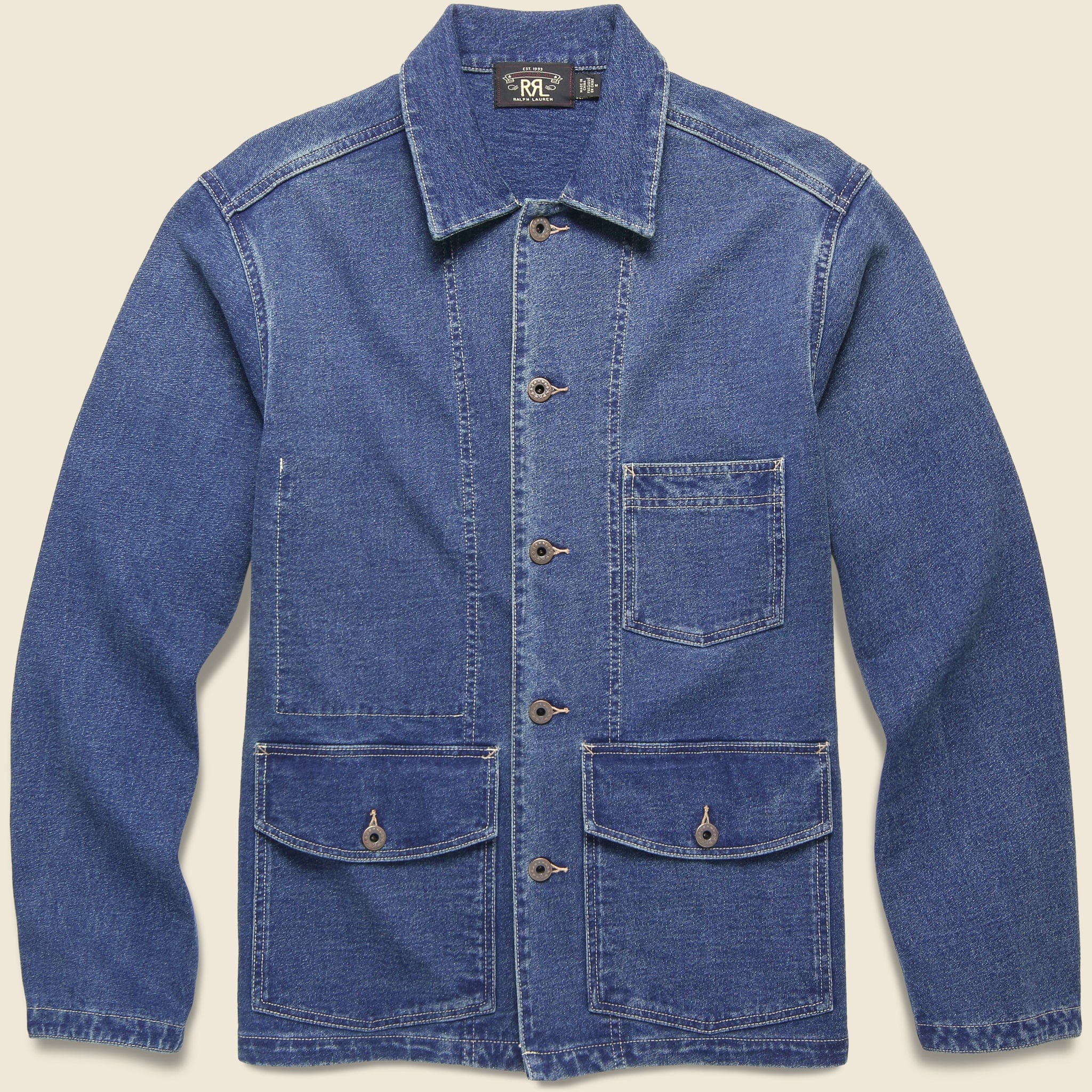 US Missouri Dense Jersey Jacket - Indigo - RRL - STAG Provisions - Outerwear - Shirt Jacket
