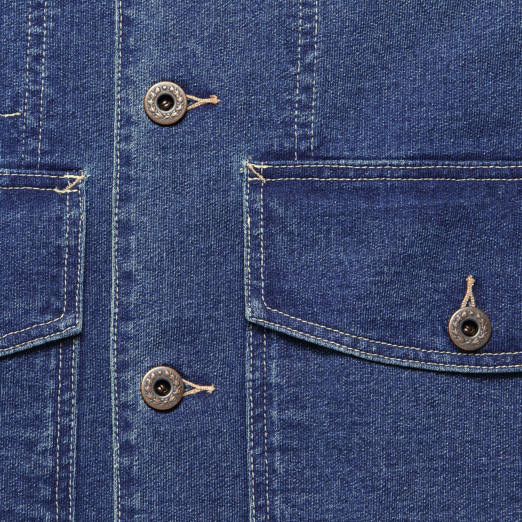 US Missouri Dense Jersey Jacket - Indigo - RRL - STAG Provisions - Outerwear - Shirt Jacket