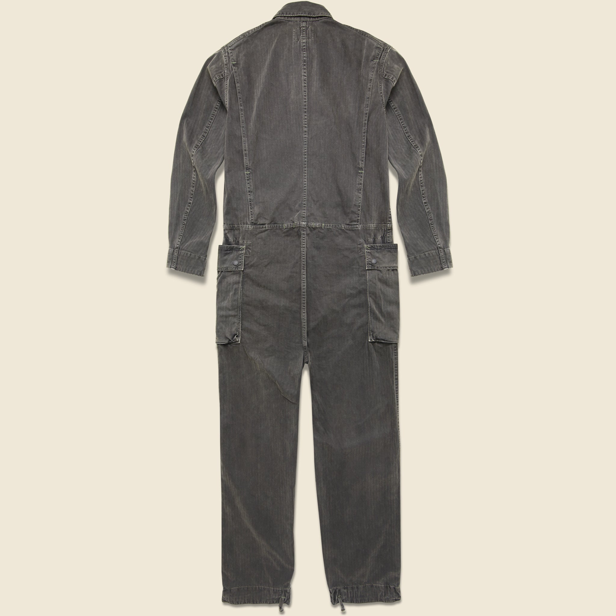 Richardson Cotton Herringbone Coverall - Faded Black - RRL - STAG Provisions - Pants - Jumpsuit