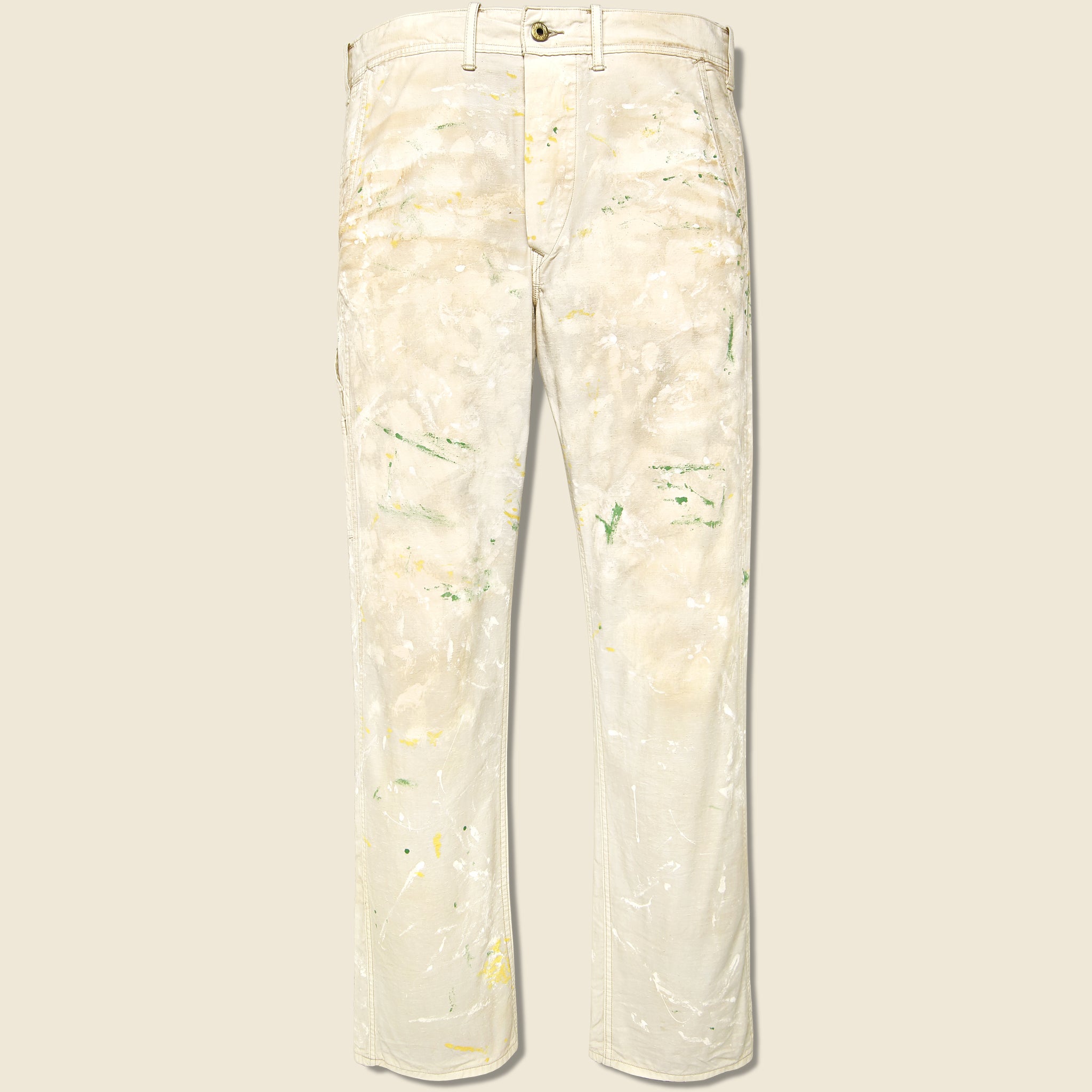 Hopkins Carpenter Pant - Distressed Vintage White - RRL - STAG Provisions - Pants - Twill