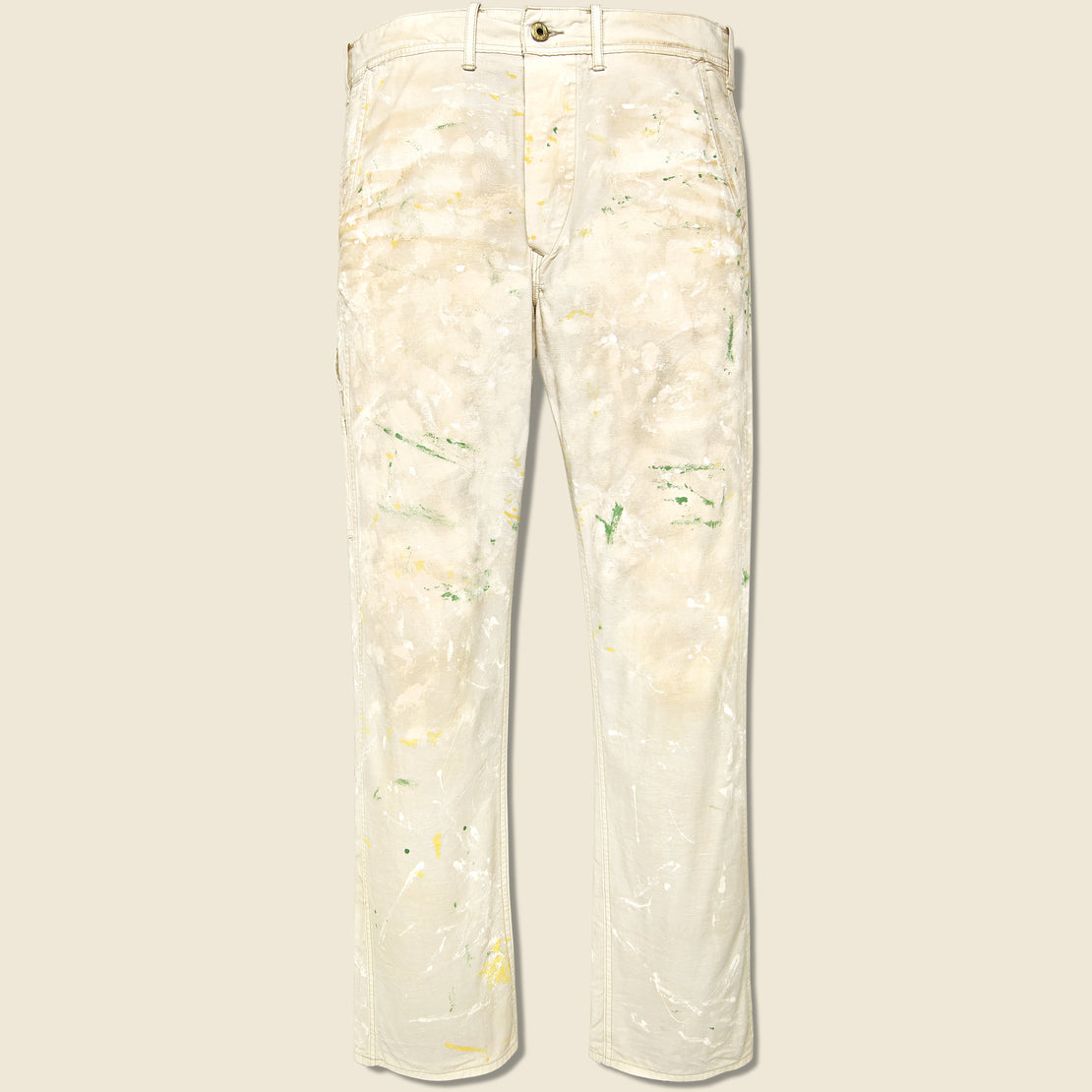 RRL Hopkins Carpenter Pant - Distressed Vintage White