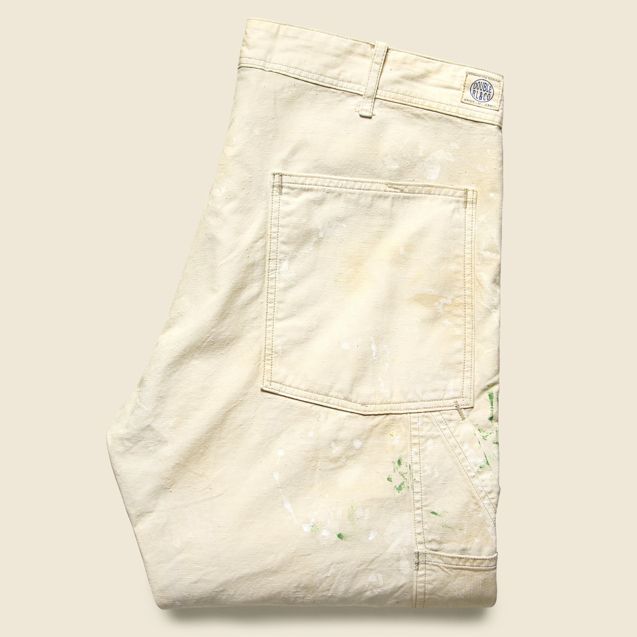 Hopkins Carpenter Pant - Distressed Vintage White - RRL - STAG Provisions - Pants - Twill