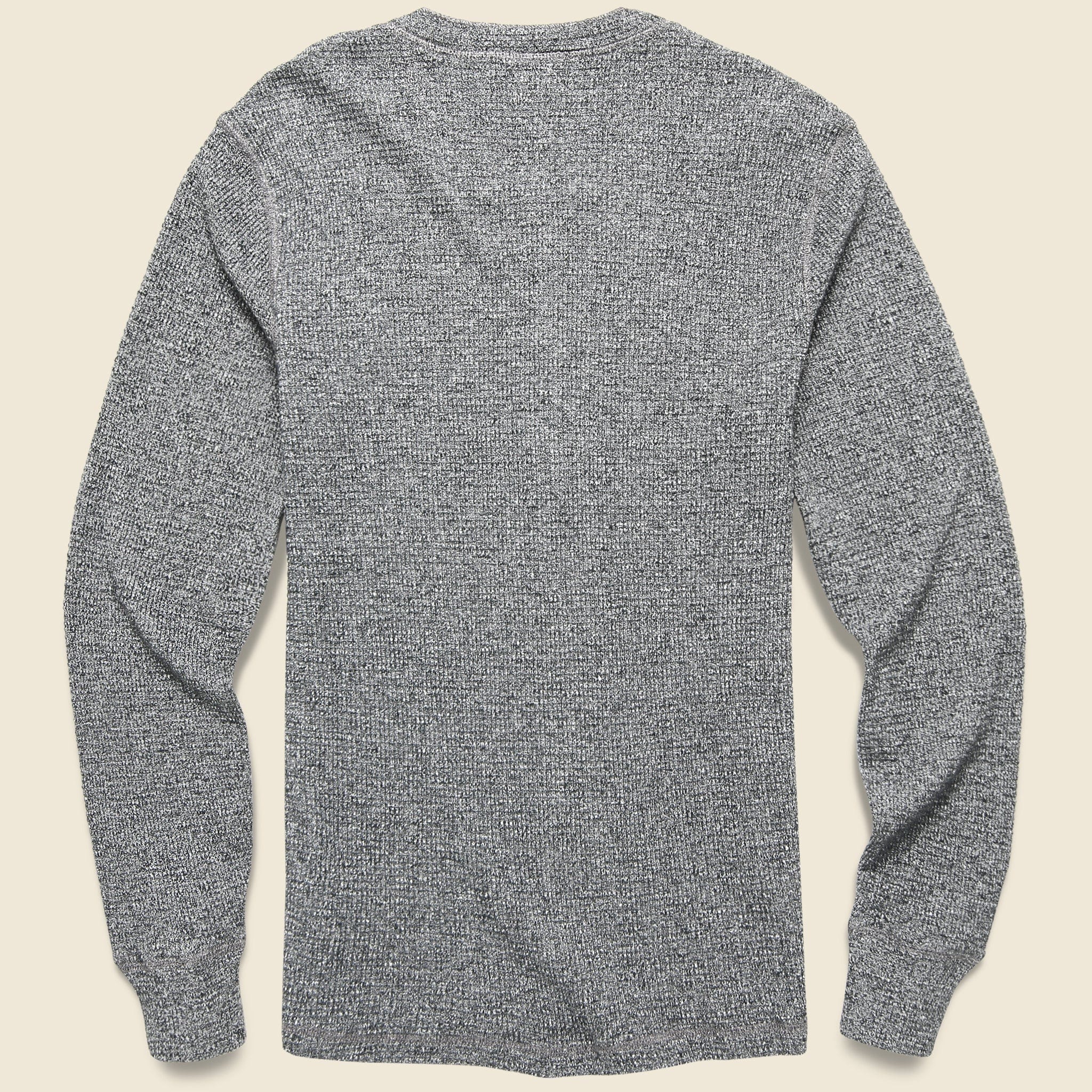 Waffle-Knit Henley - Gravel Siro - RRL - STAG Provisions - Tops - L/S Knit