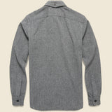 Clayton Military Shirt - Black/Grey Jaspe - RRL - STAG Provisions - Tops - L/S Woven - Other Pattern