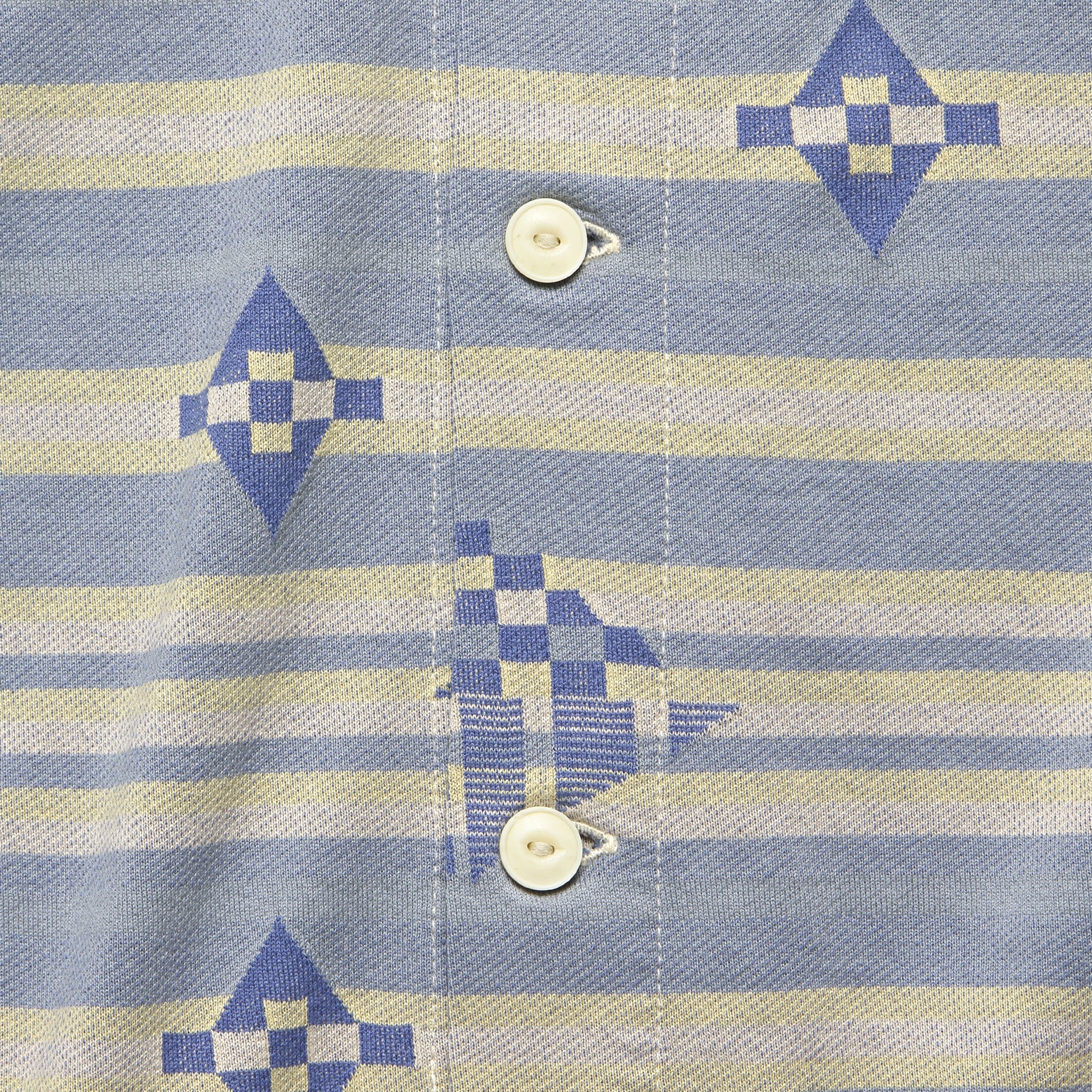 Jacquard Jersey Camp Shirt - Natural/Multi - RRL - STAG Provisions - Tops - L/S Woven - Other Pattern