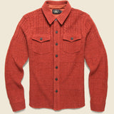 CPO Guernsey Stitch Workshirt - Faded Red Heather - RRL - STAG Provisions - Tops - L/S Woven - Overshirt