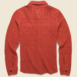 CPO Guernsey Stitch Workshirt - Faded Red Heather - RRL - STAG Provisions - Tops - L/S Woven - Overshirt