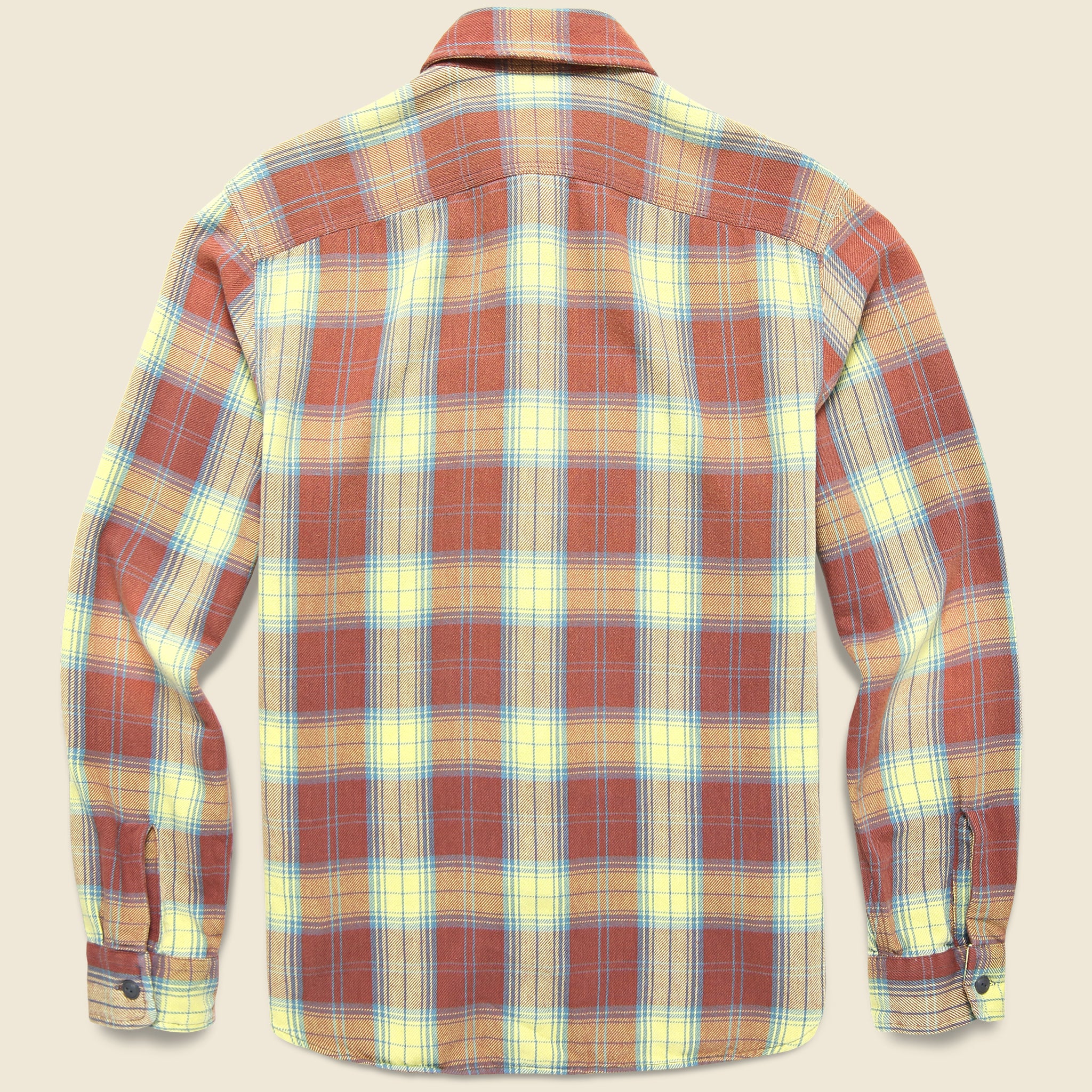 
                          Plaid Twill Matlock Workshirt - Red/Yellow - RRL - STAG Provisions - Tops - L/S Woven - Plaid
                        