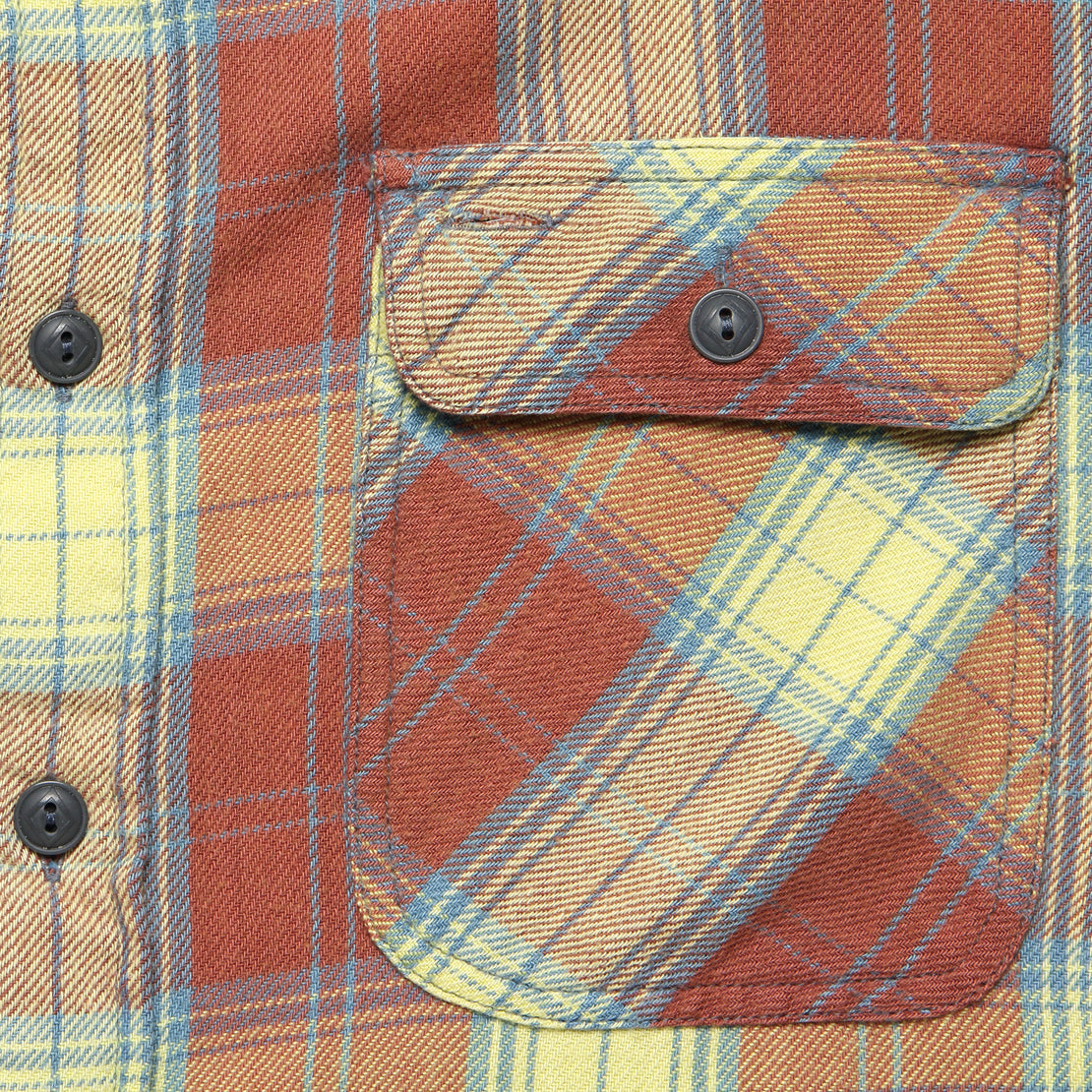 Plaid Twill Matlock Workshirt - Red/Yellow - RRL - STAG Provisions - Tops - L/S Woven - Plaid