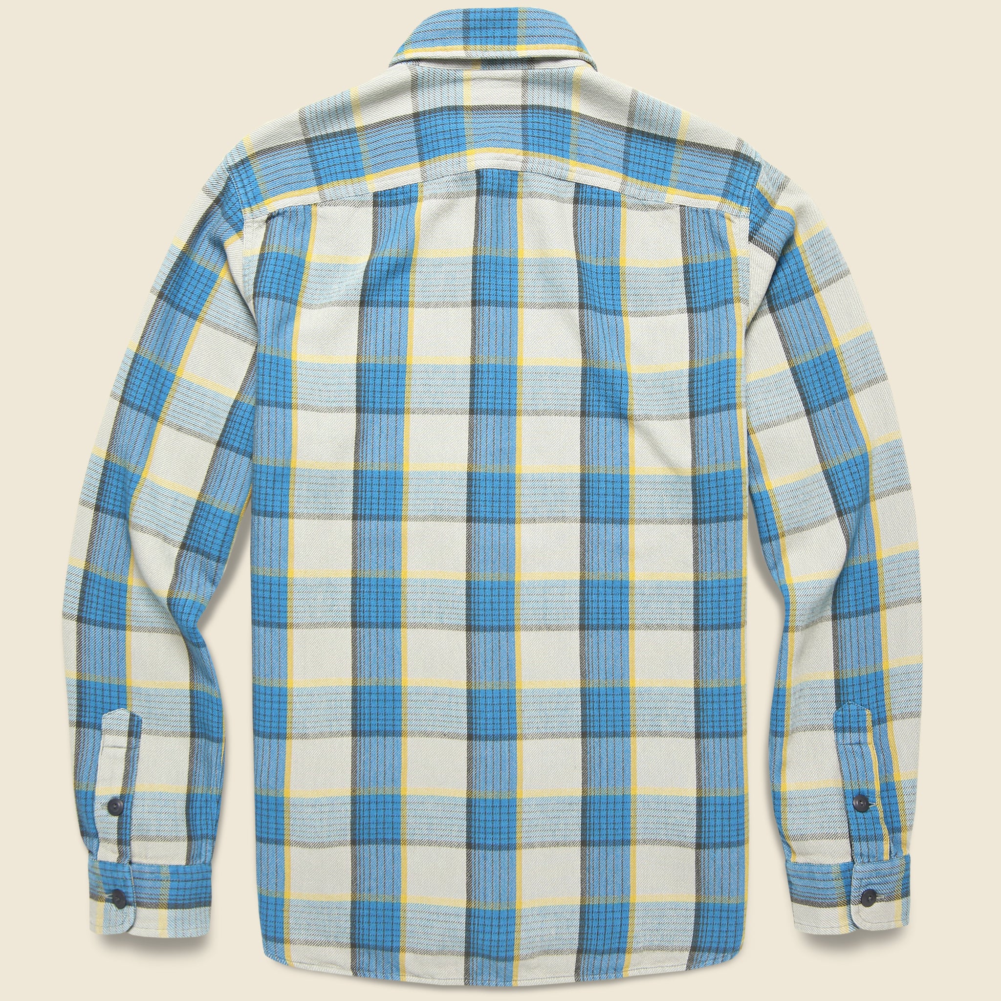 
                          Plaid Twill Cody Workshirt - Blue/Grey - RRL - STAG Provisions - Tops - L/S Woven - Plaid
                        