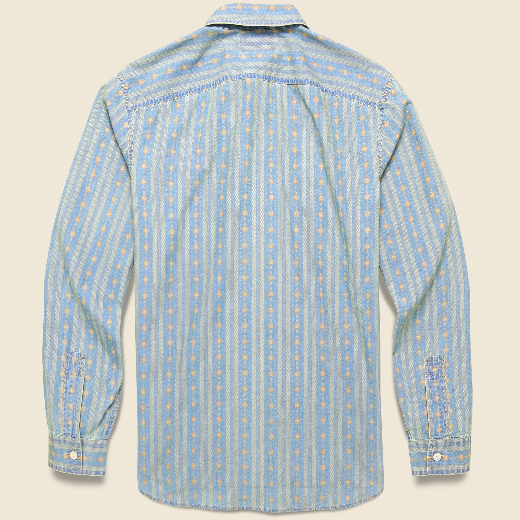 Reliance Workshirt - Indigo/Red - RRL - STAG Provisions - Tops - L/S Woven - Stripe