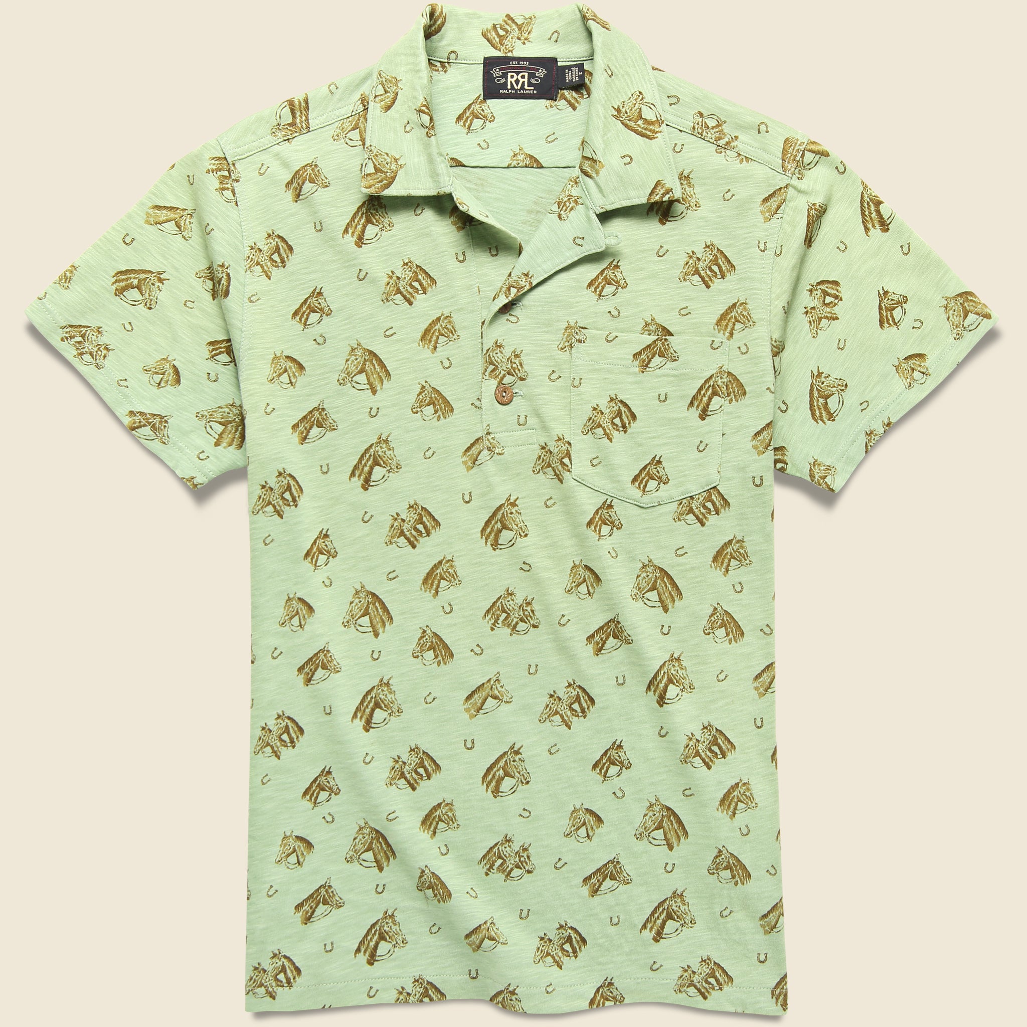 Camp Polo - Country Green - RRL - STAG Provisions - Tops - S/S Knit