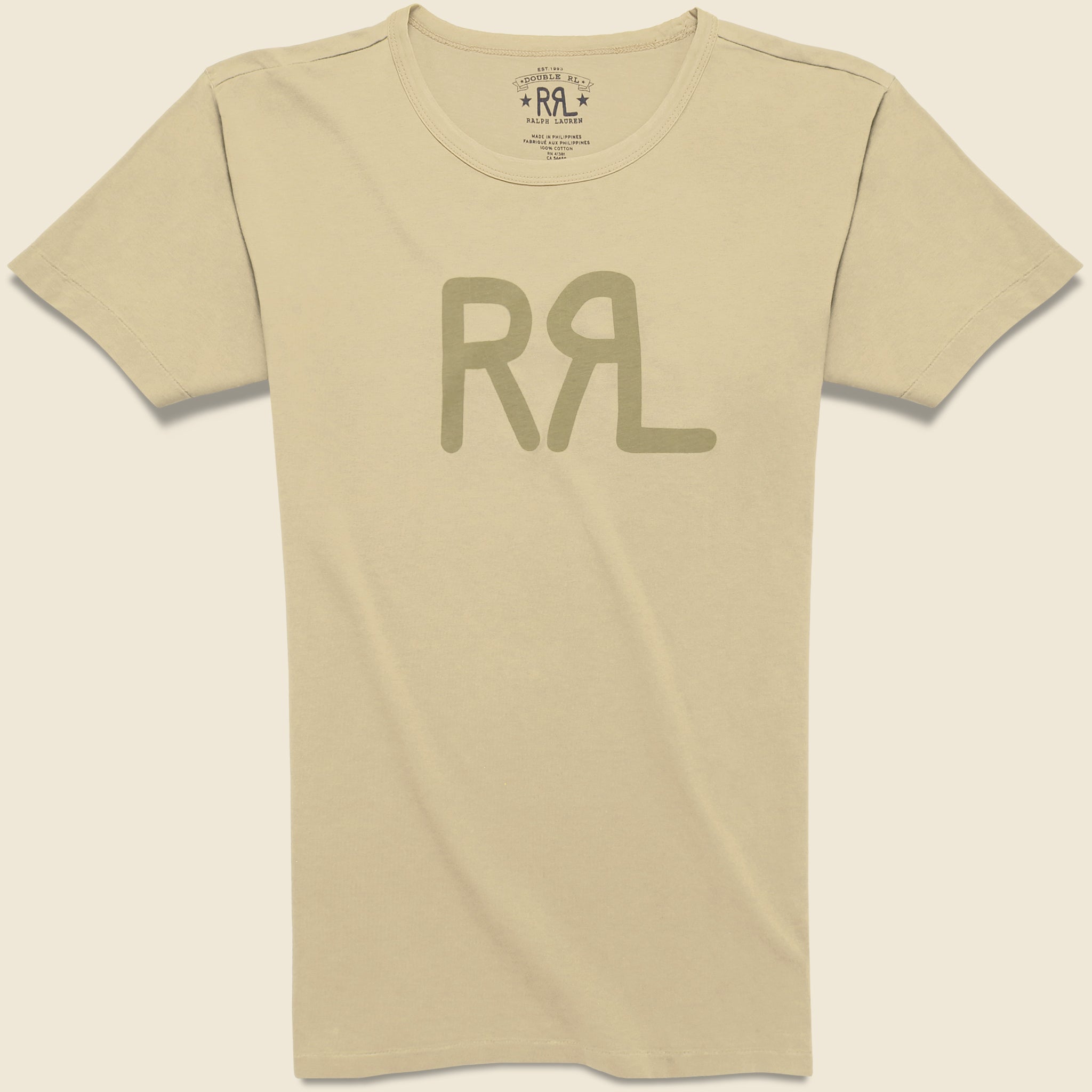 RRL Logo Jersey T-Shirt - Khaki - RRL - STAG Provisions - Tops - S/S Tee