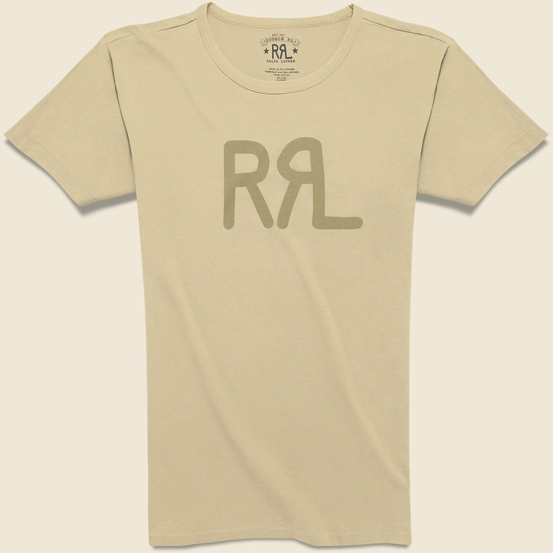 RRL RRL Logo Jersey T-Shirt - Khaki