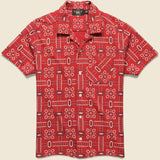 Bandana Print Knit Camp Shirt - Red/Multi - RRL - STAG Provisions - Tops - S/S Woven - Other Pattern