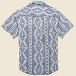 Jaqcuard Knit Buffalo Western Shirt - Indigo/Multi - RRL - STAG Provisions - Tops - S/S Woven - Other Pattern