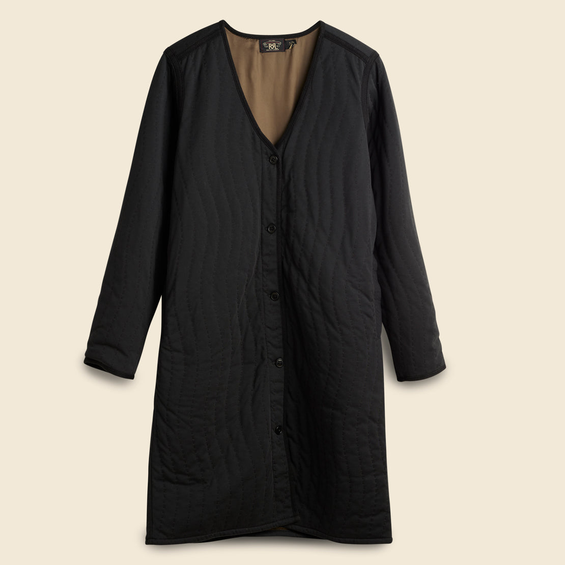 RRL Quilted Duster - Black