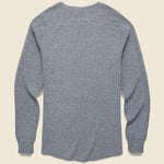 Waffle Crewneck Shirt - Blue Heather - RRL - STAG Provisions - Tops - L/S Knit