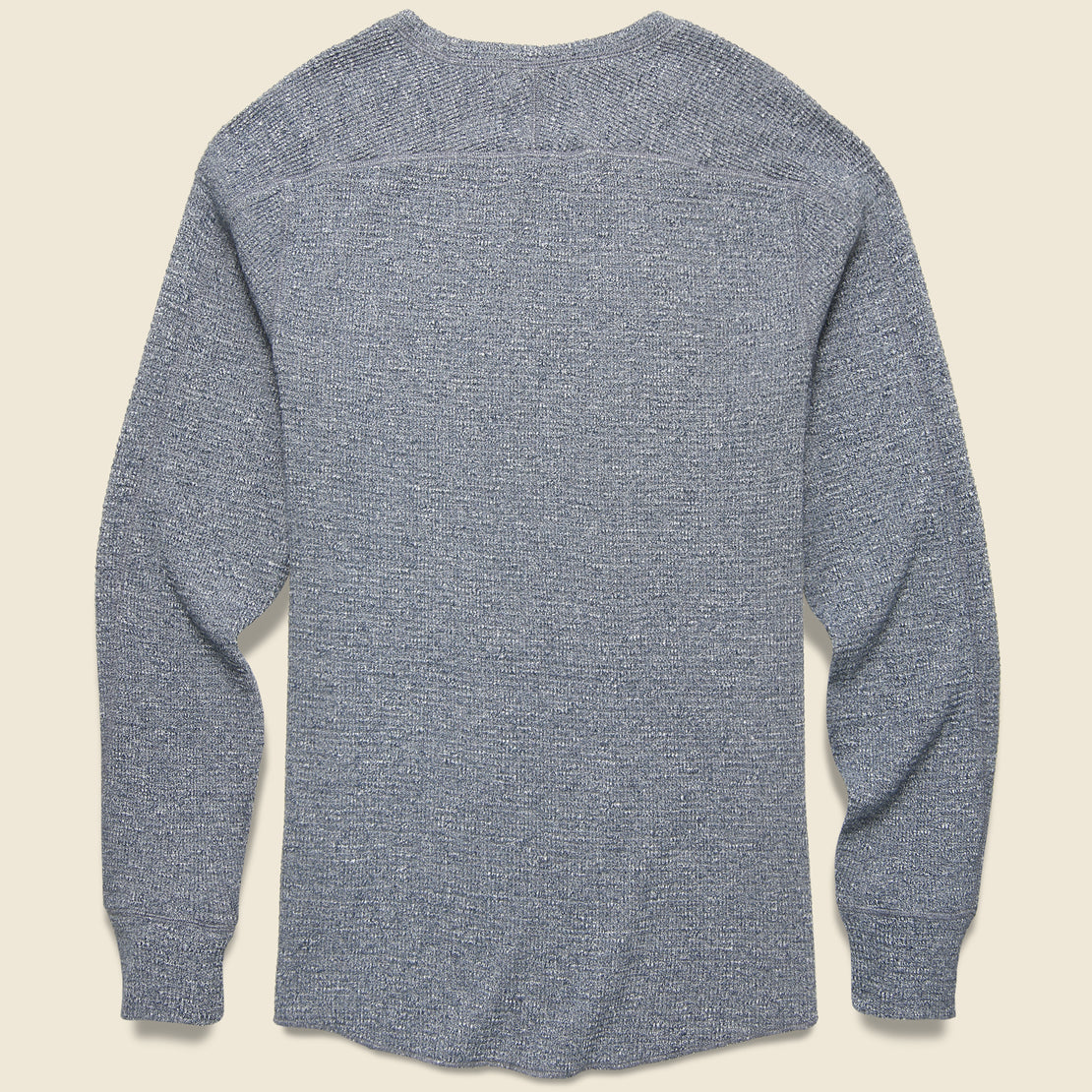 Waffle Crewneck Shirt - Blue Heather - RRL - STAG Provisions - Tops - L/S Knit