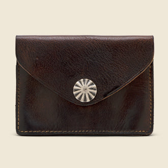 Concha Card Wallet - Brown