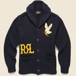 Shawl Collar Patch Cardigan - Navy - RRL - STAG Provisions - Tops - Sweater