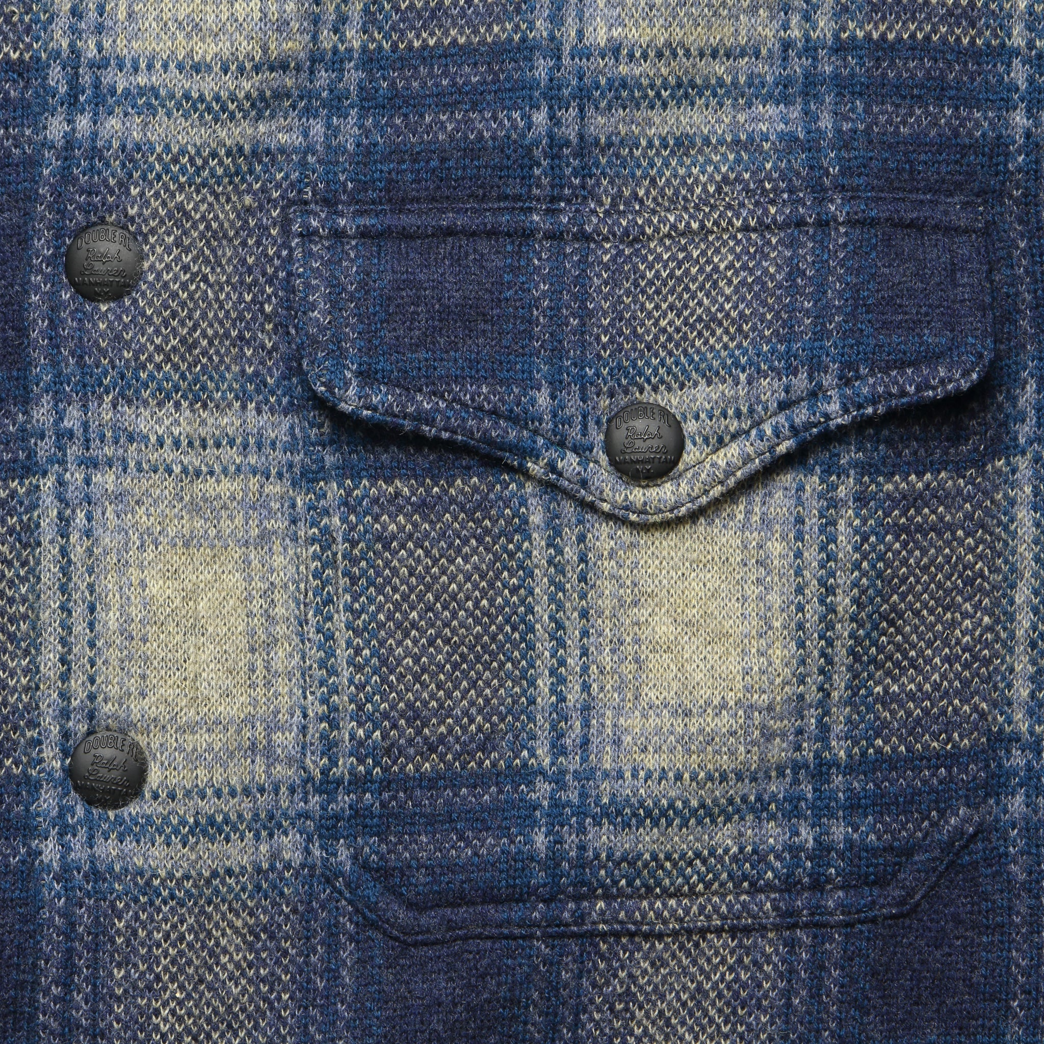 
                          Brown Bear Overshirt - Blue/Yellow Plaid - RRL - STAG Provisions - Outerwear - Shirt Jacket
                        