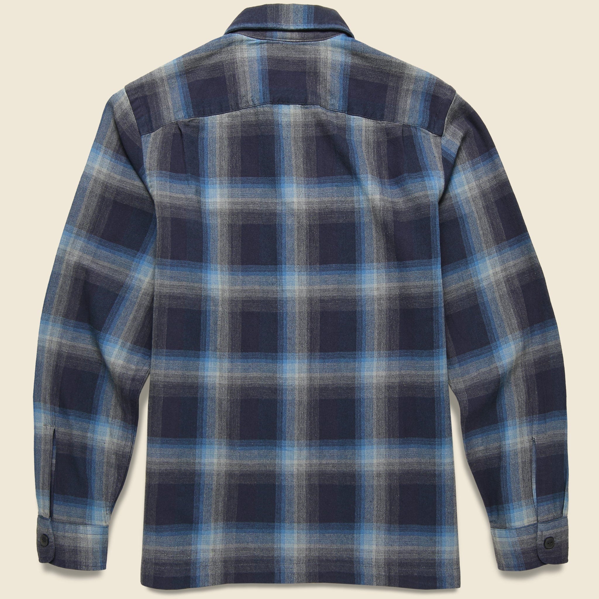 
                          Towns Camp Shirt - Black/Blue - RRL - STAG Provisions - Tops - L/S Woven - Plaid
                        