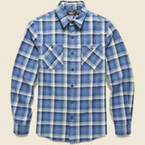Clint Workshirt - Indigo/Cream - RRL - STAG Provisions - Tops - L/S Woven - Plaid