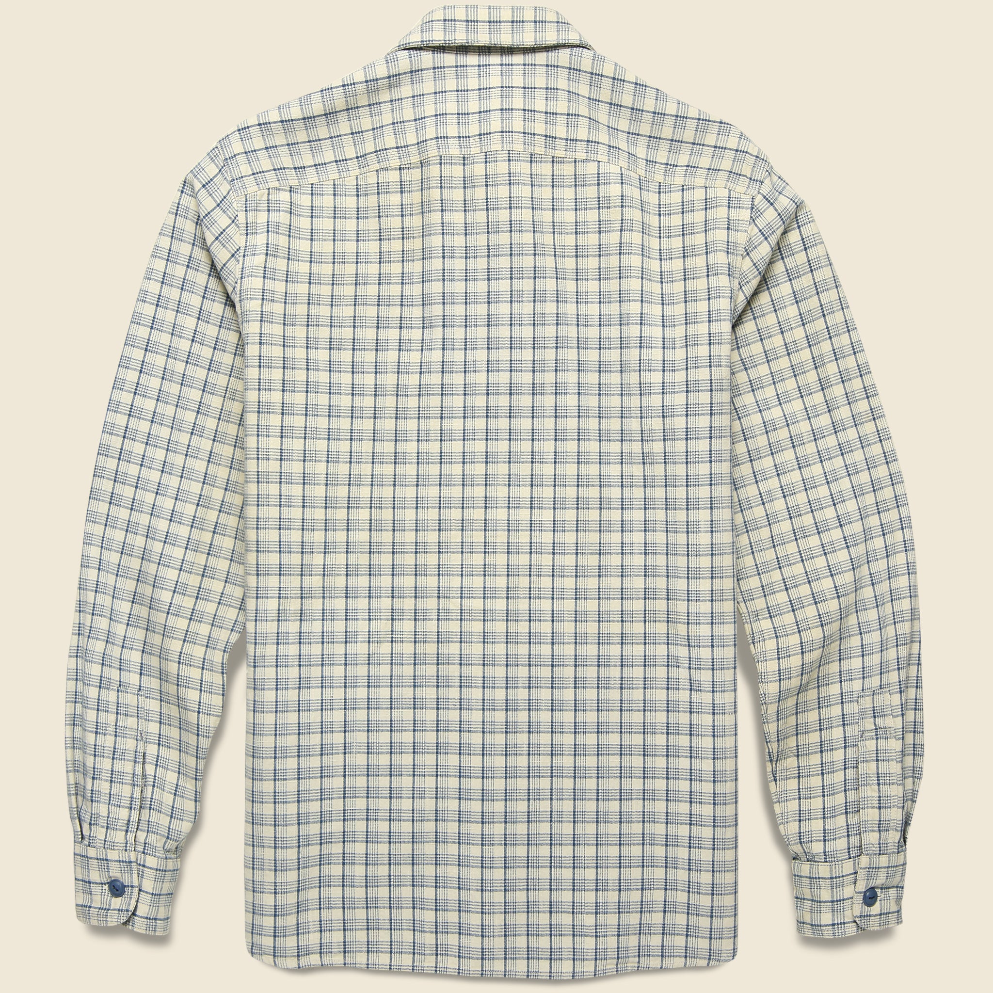 
                          Alaska Workshirt - Cream/Blue Plaid - RRL - STAG Provisions - Tops - L/S Woven - Plaid
                        