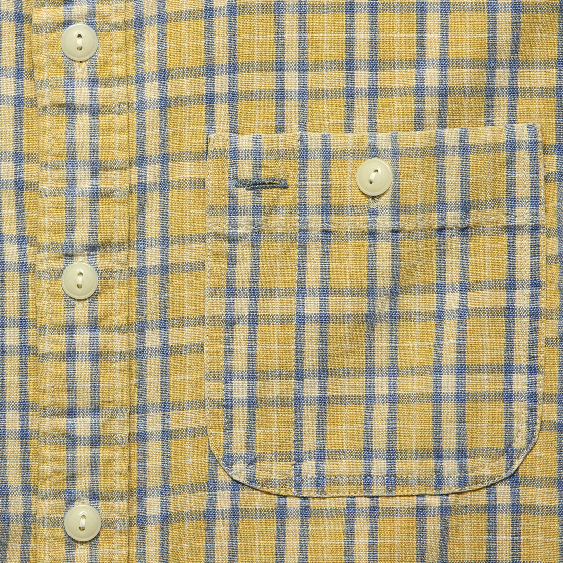 Cody Workshirt - Yellow/Indigo - RRL - STAG Provisions - Tops - L/S Woven - Plaid