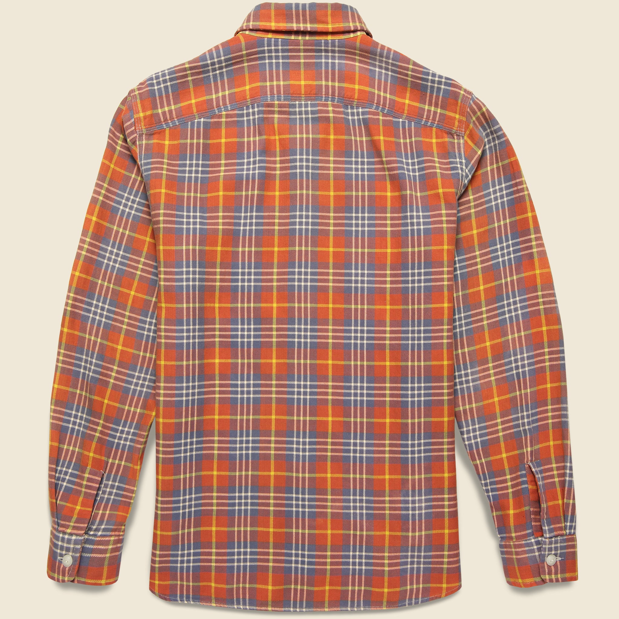 Farrell Distressed Workshirt - Red/Blue - RRL - STAG Provisions - Tops - L/S Woven - Plaid