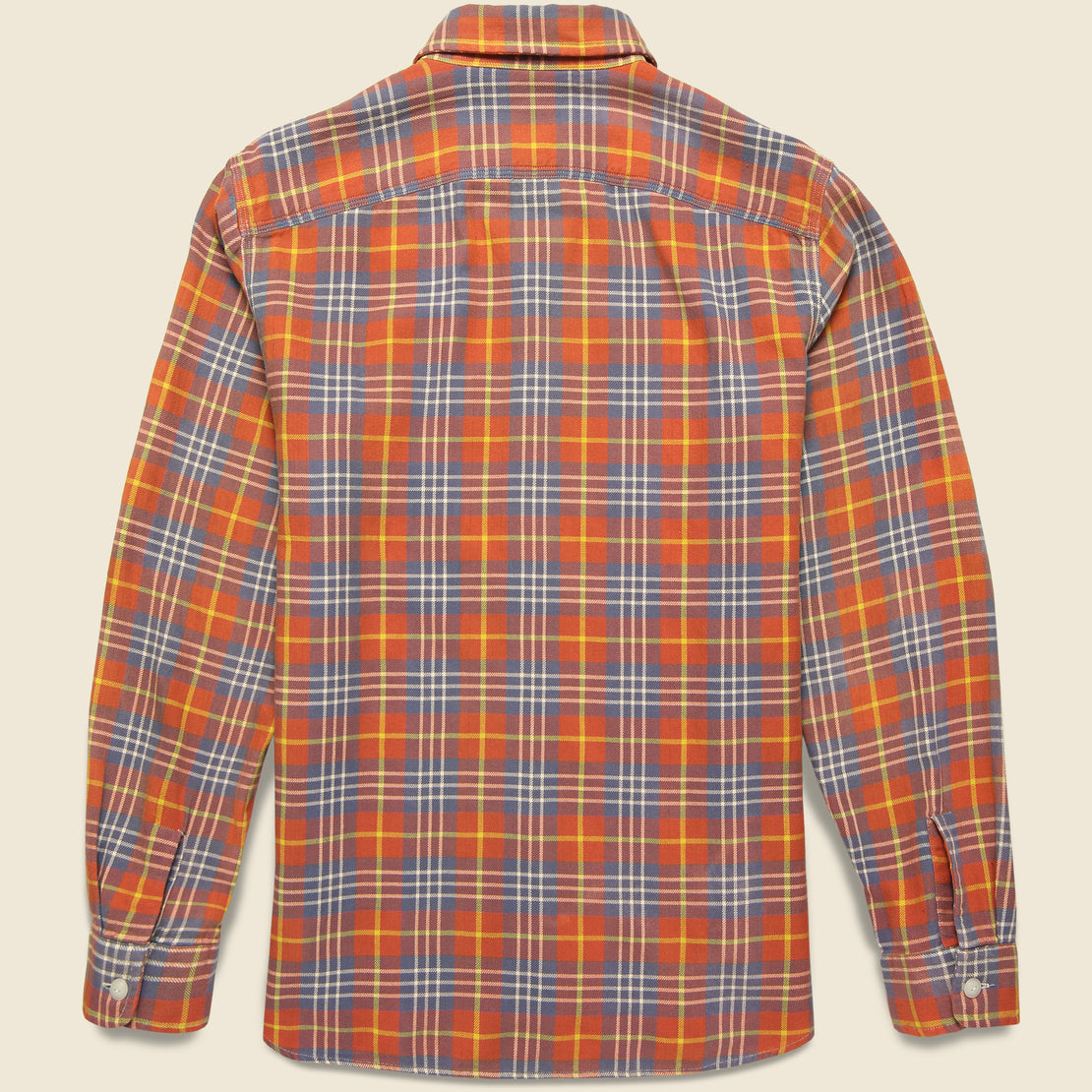 Vintage 100% Cotton Coral Plaid Medium Short Sleeve Shirt — Ralph