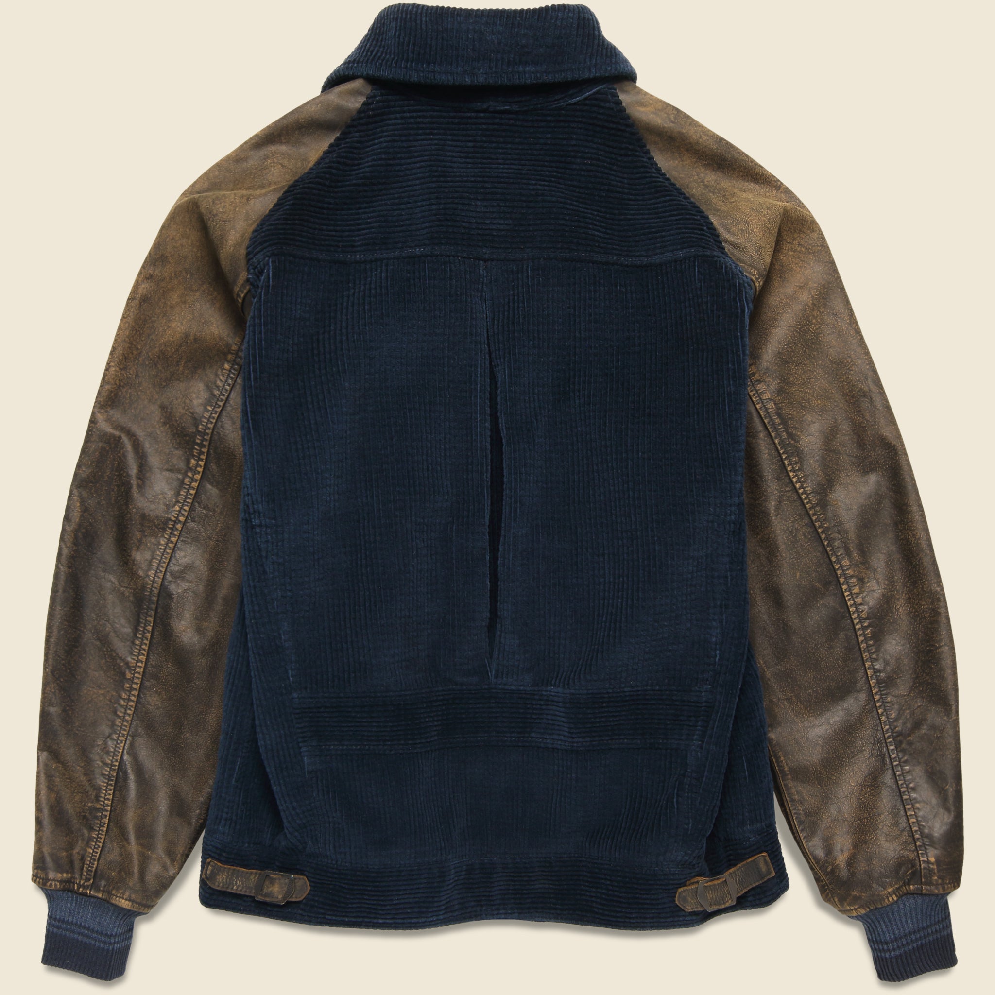 
                          Farwell Varsity Jacket - Black/Deep Navy - RRL - STAG Provisions - Outerwear - Shirt Jacket
                        